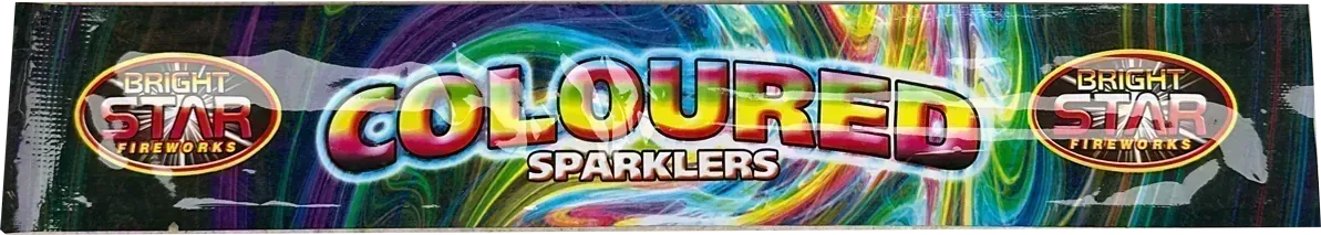 10 inch coloured sparklers pack of 5 by Bright Star