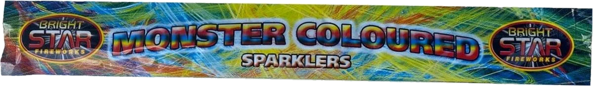14 inch Monster Coloured Sparklers 4-pack by Bright Star