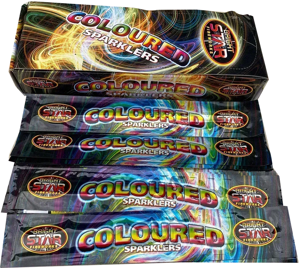 1500x 10" Coloured Sparklers case deal by Bright Star, image 2