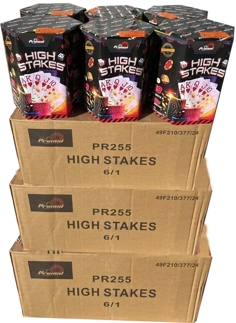 18x High Stakes case deal by Primed Pyrotechnics