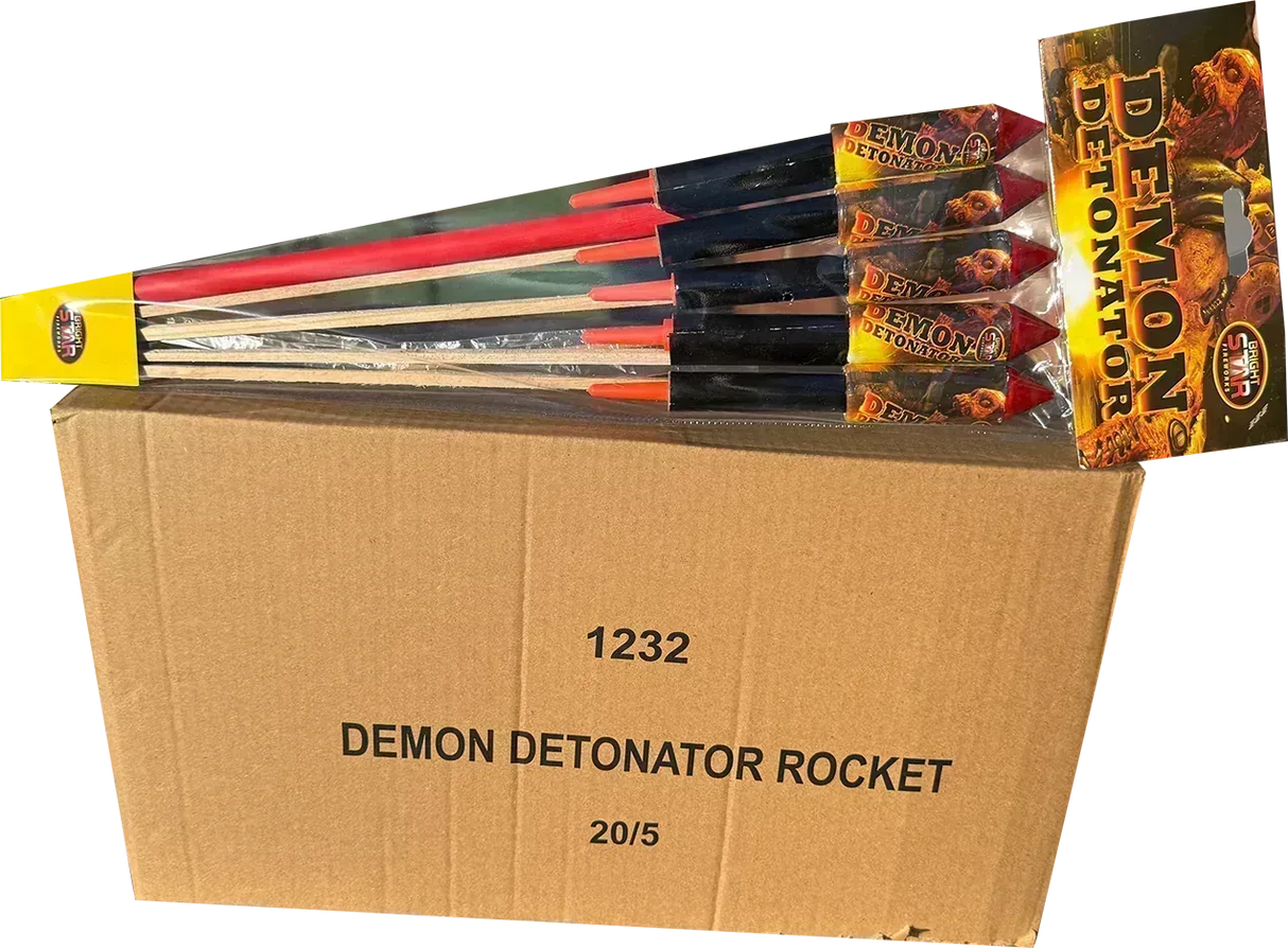 20x Demon Detonator Rockets case deal by Bright Star