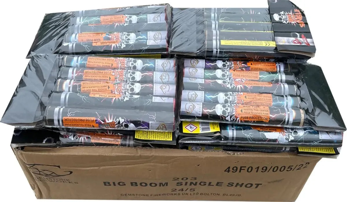 24x Big Boom Single Shot case deal by Gemstone