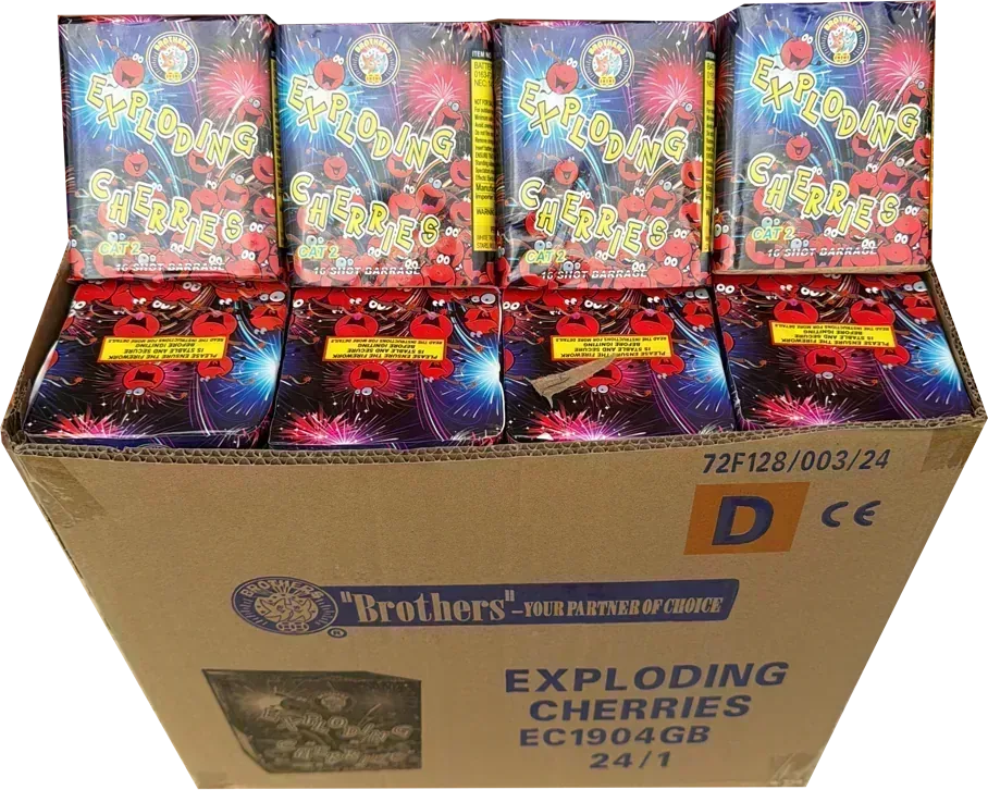24x Exploding Cherries case deal by Brothers Pyrotechnics