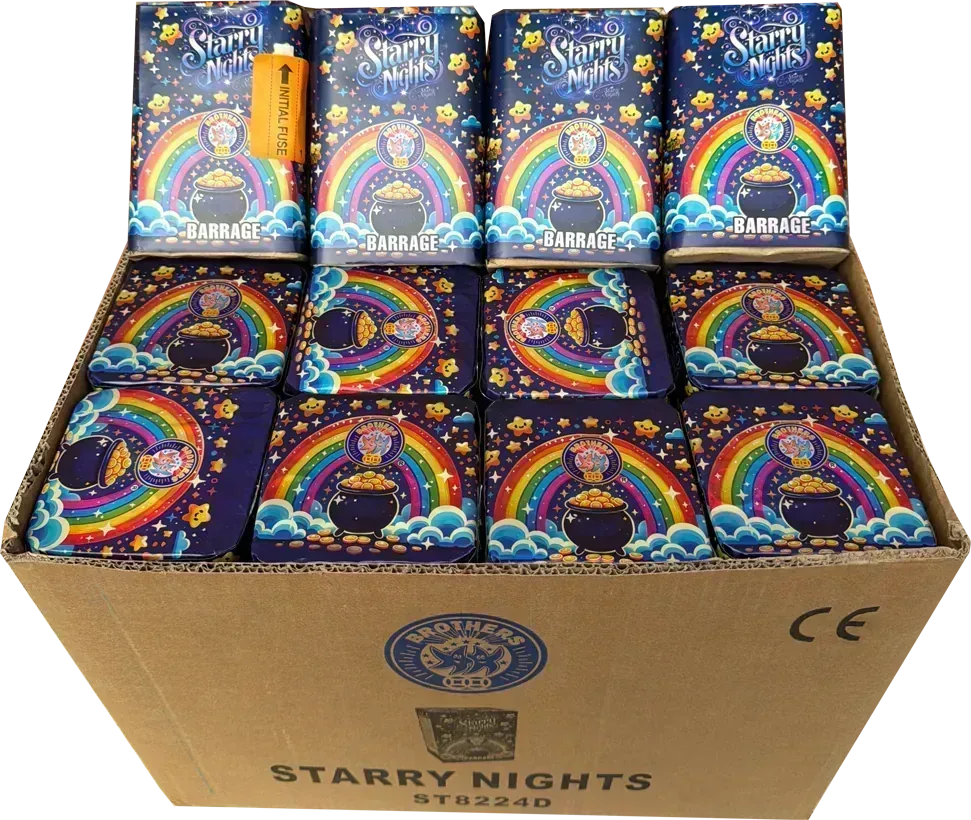 24x Starry Nights case deal by Brothers Pyrotechnics