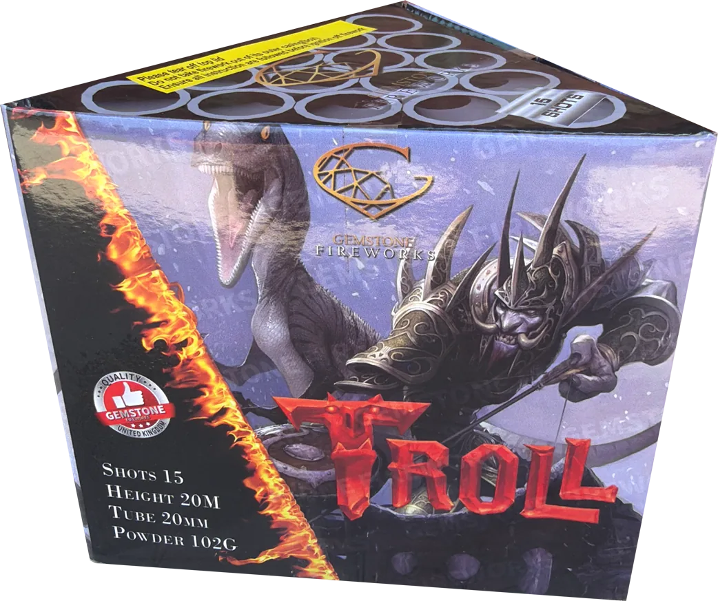 24x Troll firework cake by Gemstone