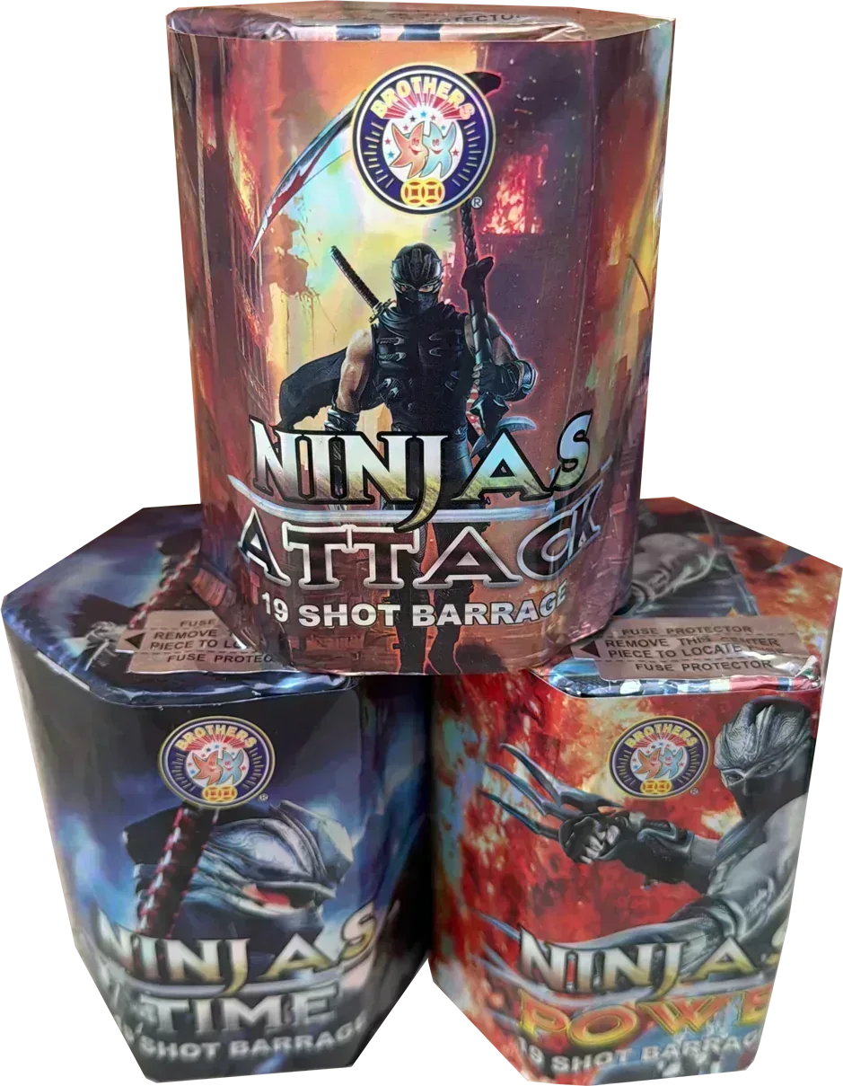 The Three Ninjas firework pack by Galactic Fireworks