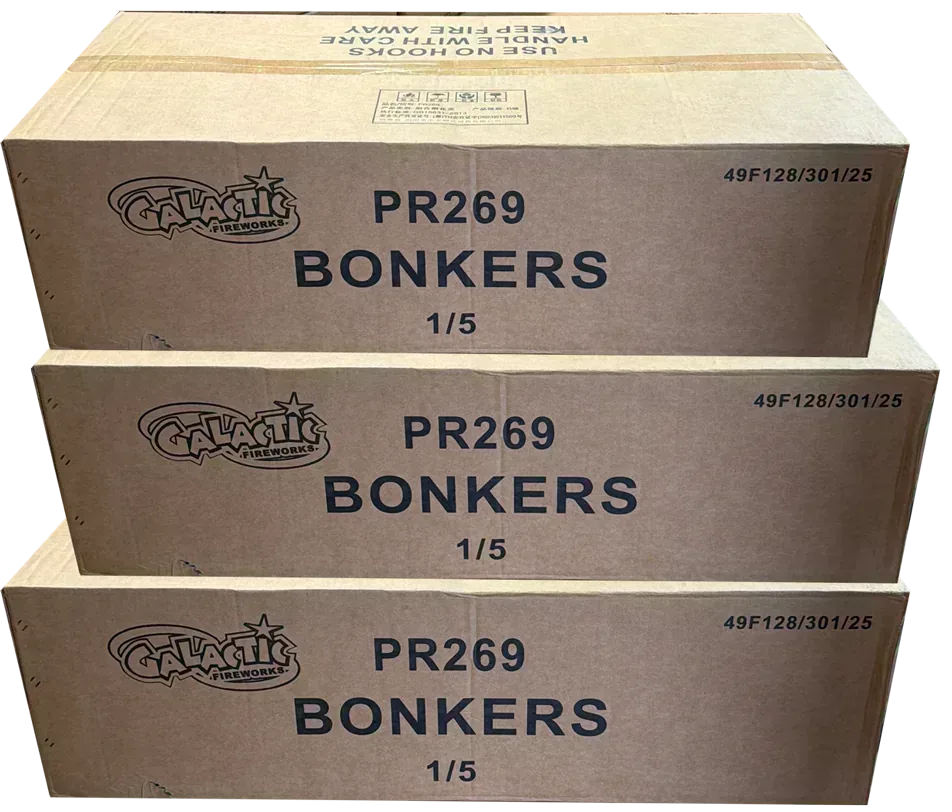 3x Bonkers case deal by Galactic Fireworks