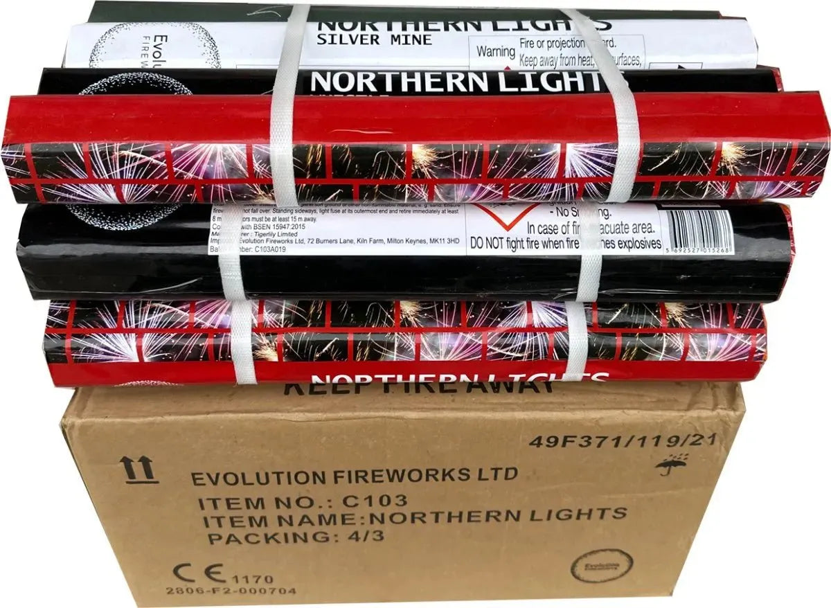 3x4 Northern Lights case deal by Evo Fireworks