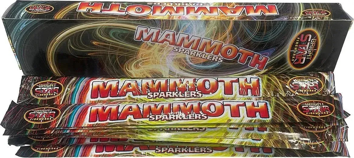 40x 18" Mammoth Sparklers case deal by Bright Star