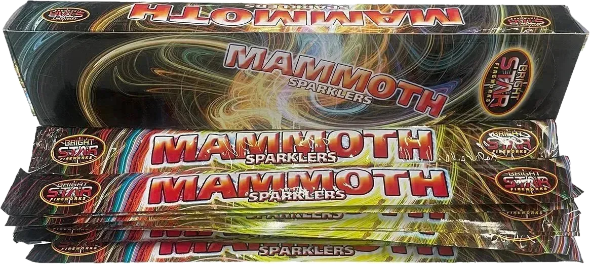 40x 18" Mammoth Sparklers case deal by Bright Star