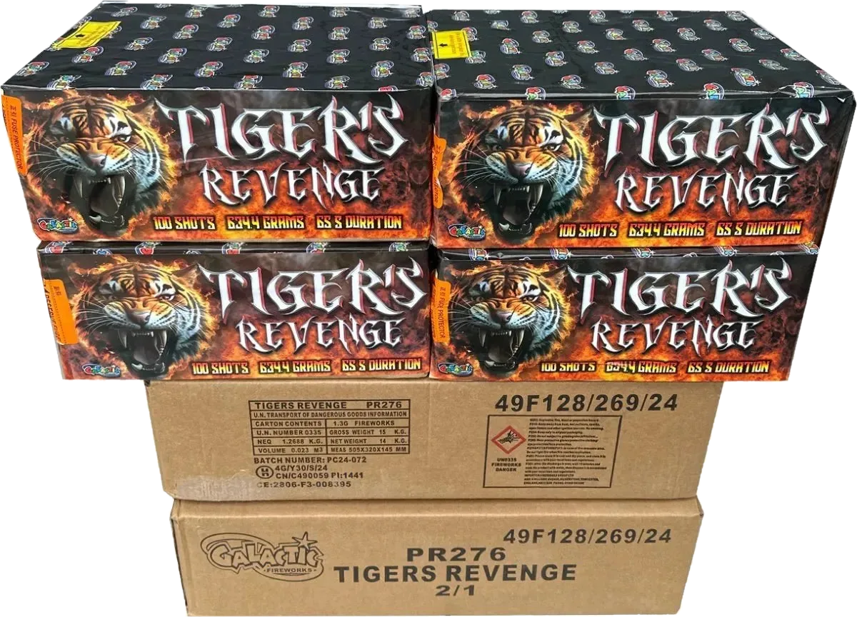 4x Tigers Revenge case deal by Galactic Fireworks