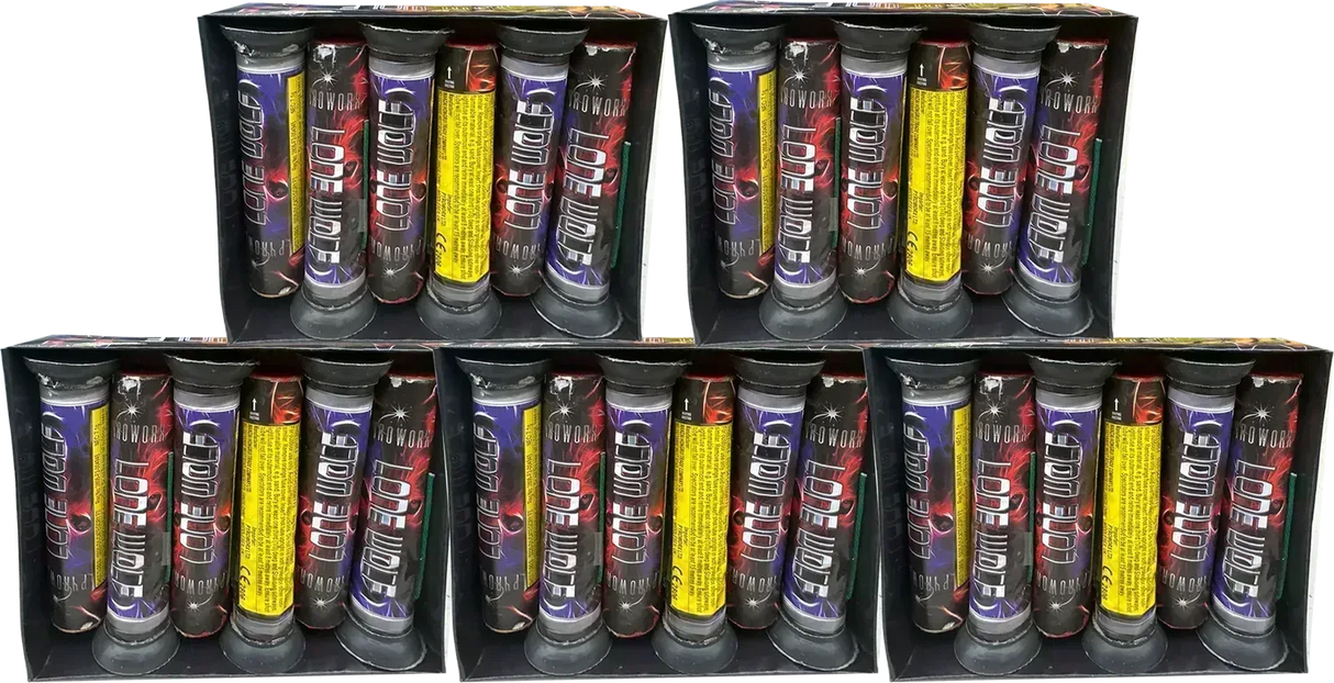 5x Lone Wolf firework bundle by Pyroworx