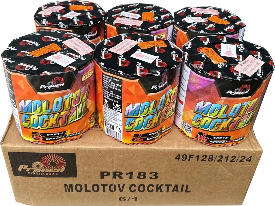 6x Molotov Cocktail case deal by Primed Pyrotechnics