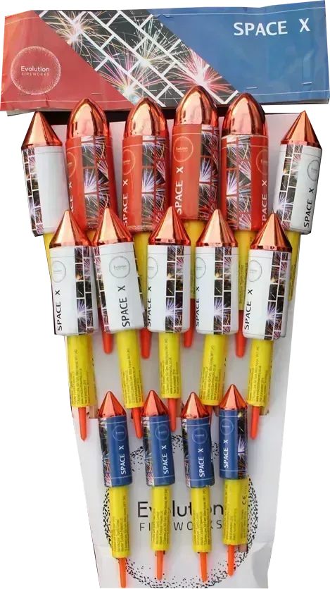 6x X-SPACE Rockets case deal by Evo Fireworks, image 2