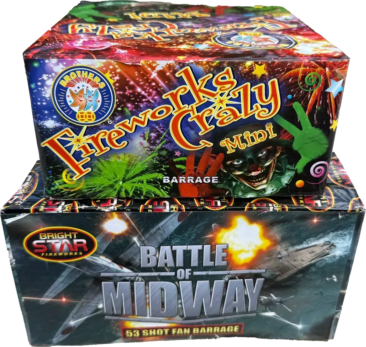 FWC Mini and Battle Of Midway firework bundle by Galactic Fireworks