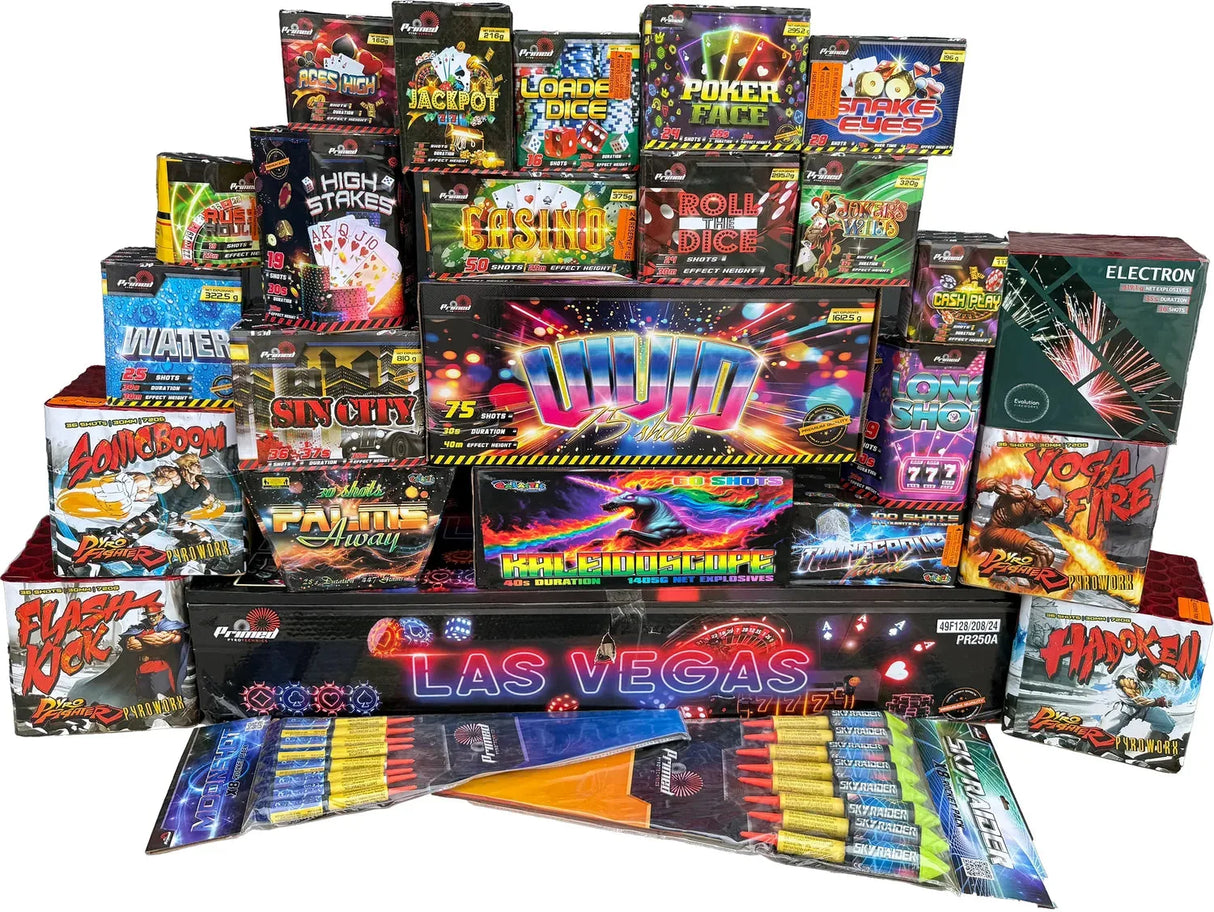 Loaded Dice Pack firework pack by Galactic Fireworks