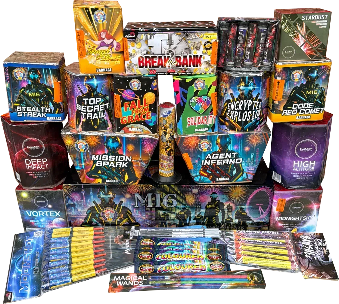 Mission Impossible Pack firework pack by Galactic Fireworks