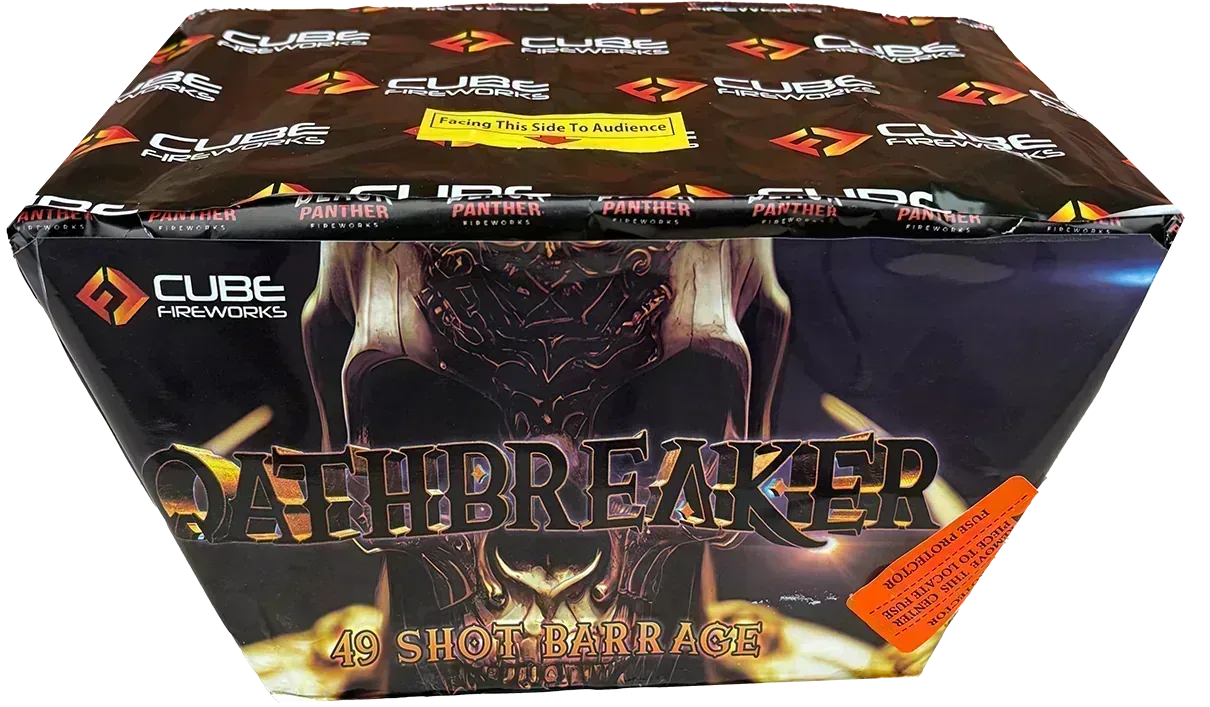 Oathbreaker firework cake by Galactic Fireworks