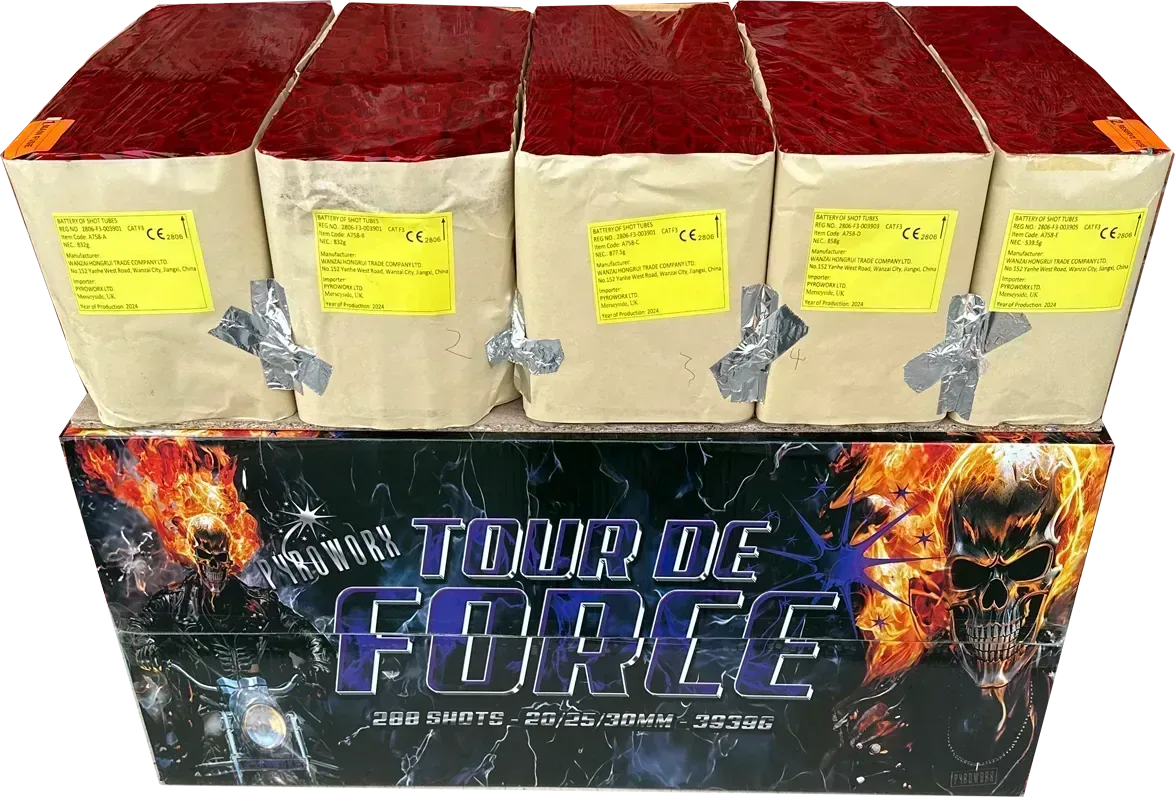 Tour De Force compound firework barrage by Galactic Fireworks