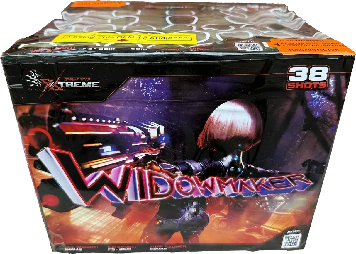 Widowmaker firework cake by Galactic Fireworks