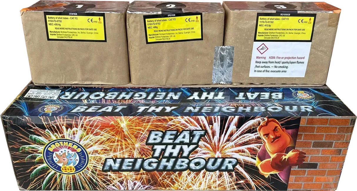 Beat Thy Neighbour firework by Brothers Pyrotechnics
