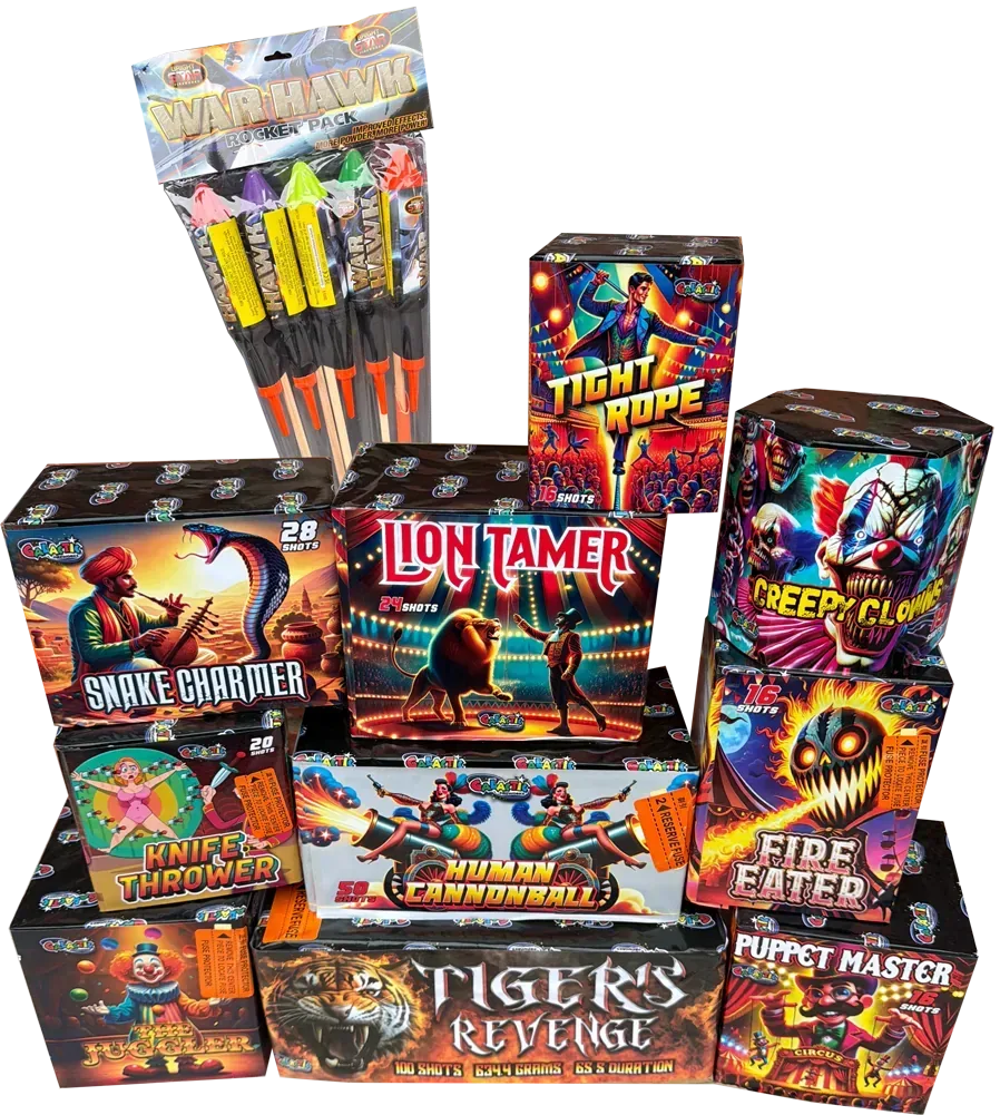 The Big Bang Bundle firework pack by Galactic Fireworks