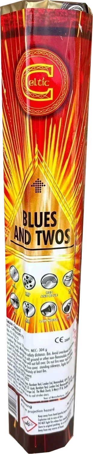 Blues & Twos firework by Celtic