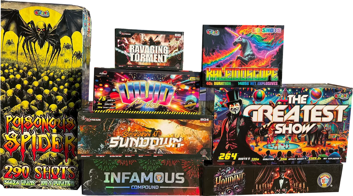 Compound Crazy Pack firework bundle by Mixed