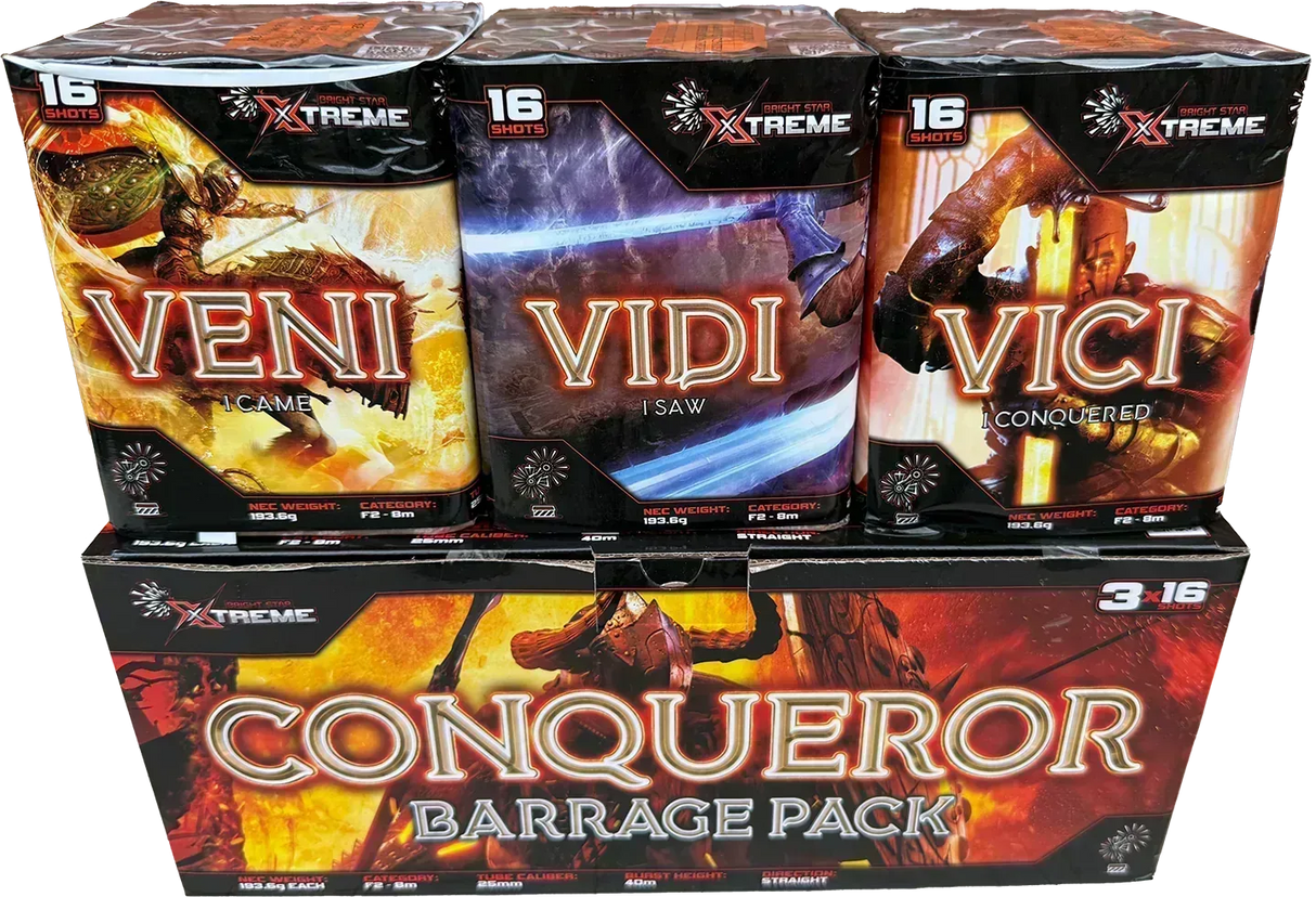 Conqueror Pack firework by Xtreme
