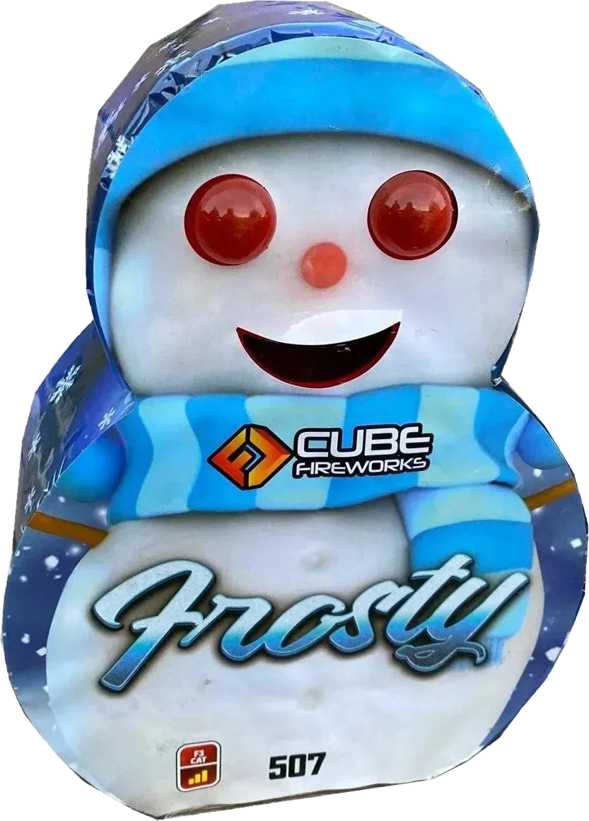 Frosty The Snowman low-noise snowman-shaped garden fountain by Cube Fireworks