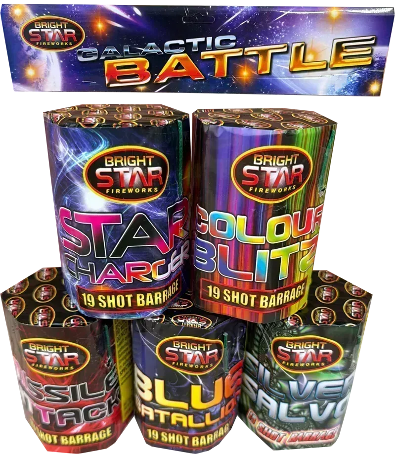 Galactic Battle firework cake pack by Galactic Fireworks