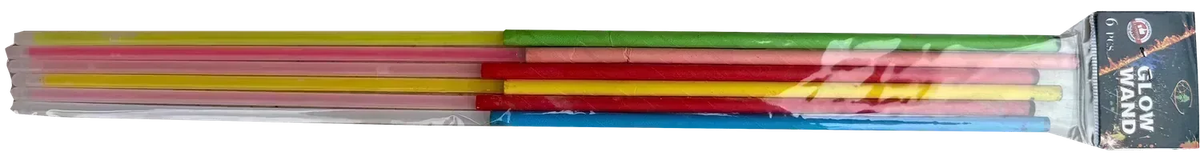 Glow Wand 6-pack F1 hand-held sparkler and glow stick by Gemstone