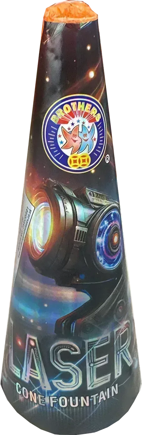 Laser firework fountain by Brothers Pyrotechnics.