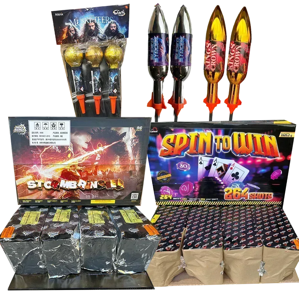 Galactic Fireworks New Year's Extravaganza pack with Stormbringer and Spin To Win compounds.