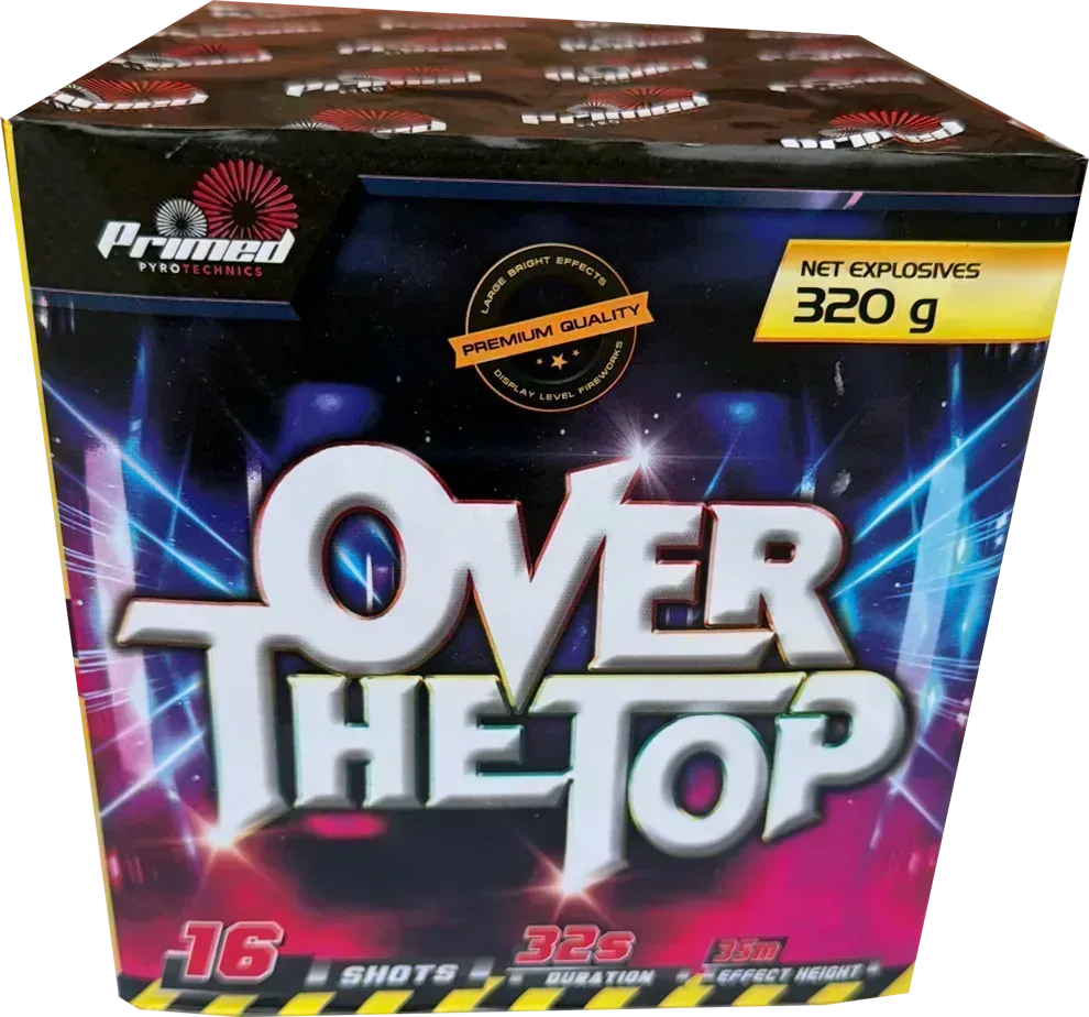 Over The Top firework cake by Galactic Fireworks