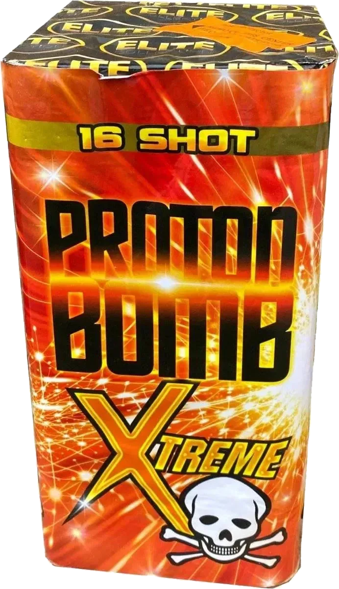 Proton Bomb Xtreme 16-shot F3 cake firework by Bright Star