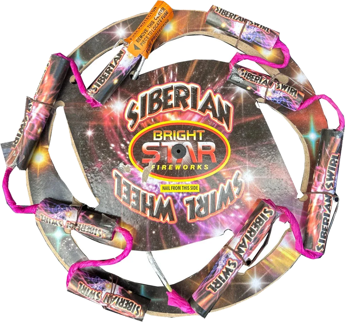 Siberian Swirl low-noise Catherine wheel firework by Bright Star
