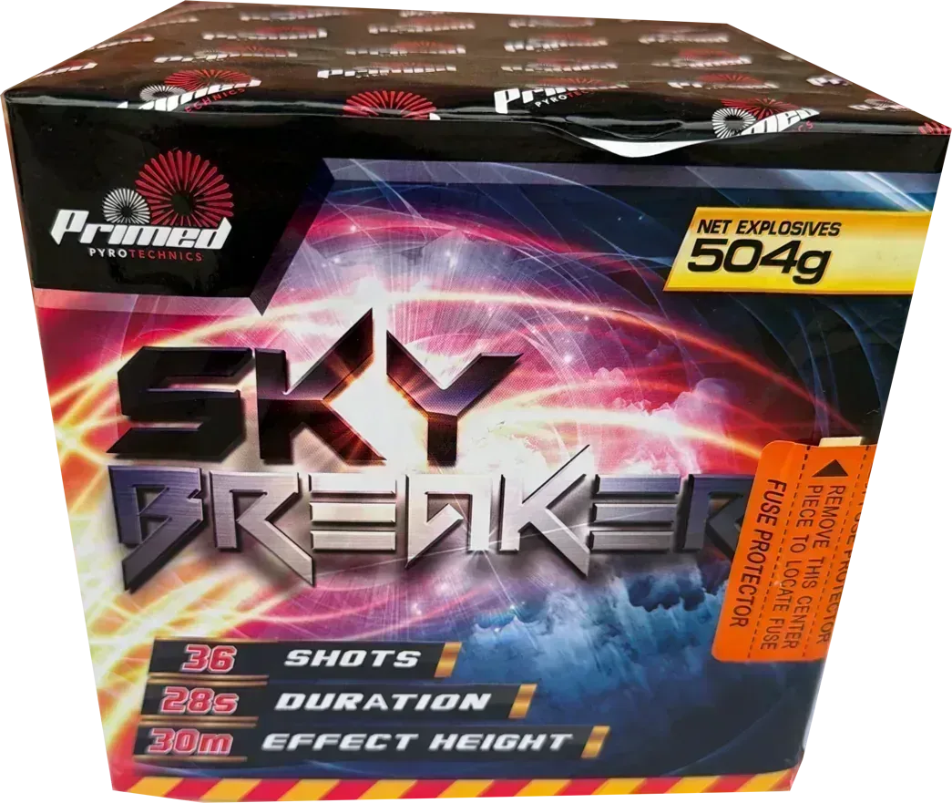 Sky Breaker firework cake by Galactic Fireworks