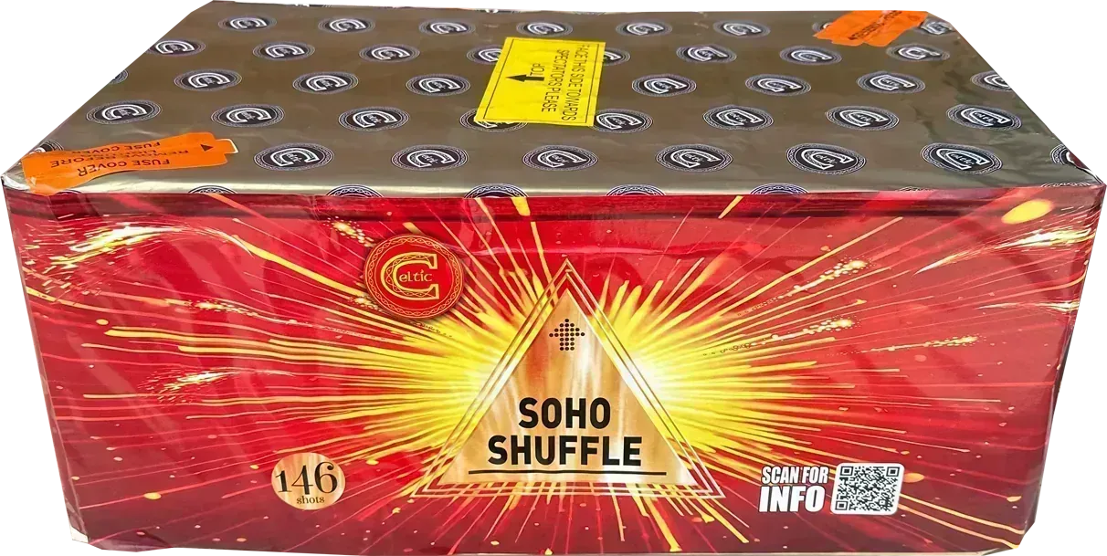 Soho Shuffle firework cake by Galactic Fireworks