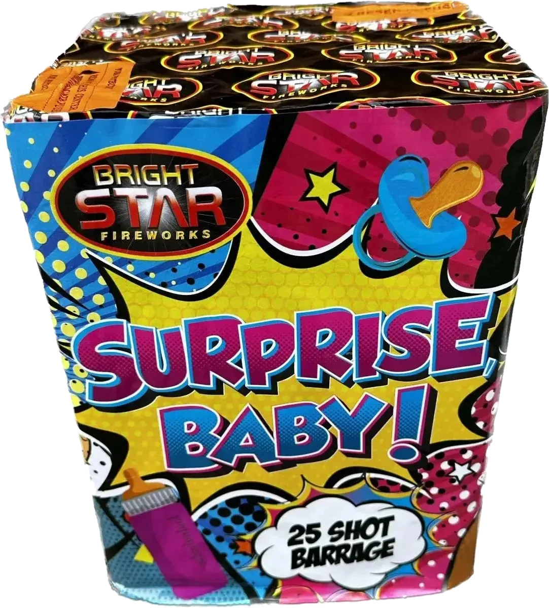 Surprise Baby Boy by Bright Star, 25-shot blue gender reveal firework