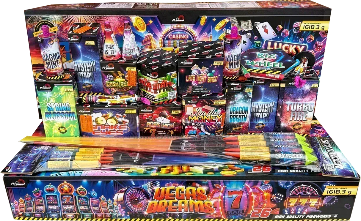 Vegas Dreams box firework by Galactic Fireworks