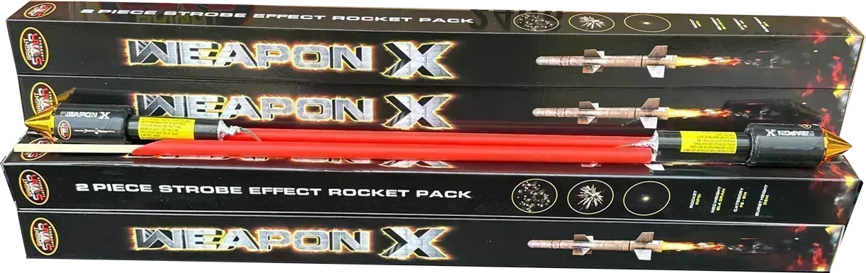 Weapon X Strobe firework rocket by Galactic Fireworks