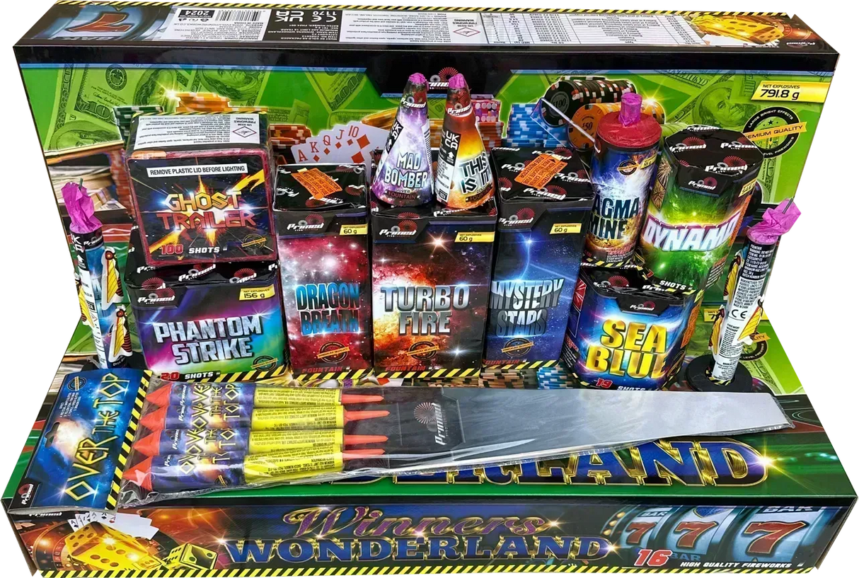 Winners Wonderland box firework by Galactic Fireworks