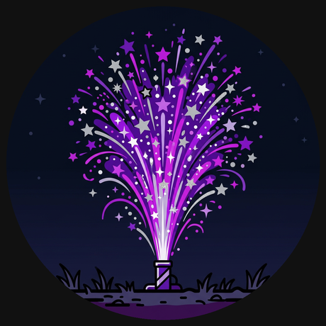Firework mines for single-burst aerial effects