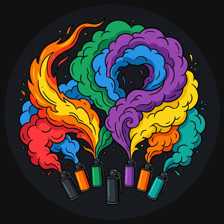 Coloured smoke grenades for photography, events and gender reveals