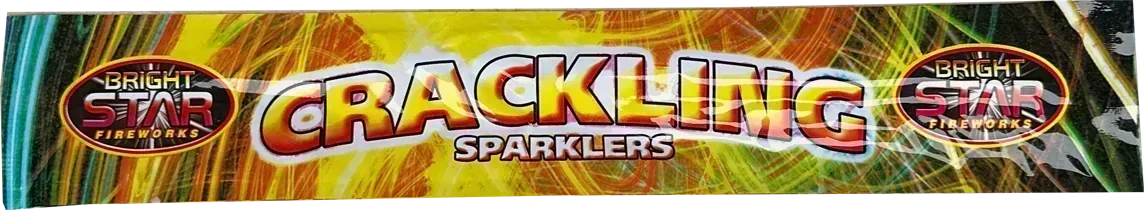 10 inch crackling sparklers pack of 5 by Bright Star - fizzing sparklers for parties