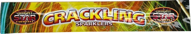 10 inch crackling sparklers pack of 5 by Bright Star - fizzing sparklers for parties