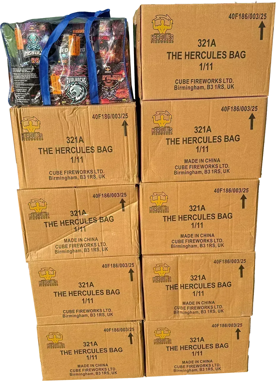 10x Hercules Bag case deal by Cube Fireworks