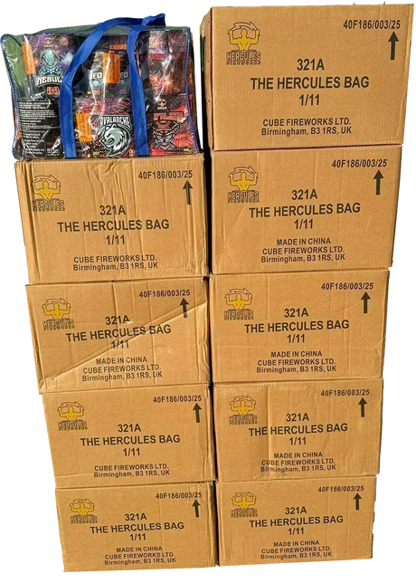 10x Hercules Bag case deal by Cube Fireworks