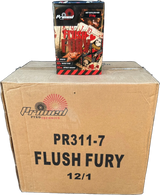 12x Flush Fury trade case of twelve F2 cakes by Primed Pyrotechnics